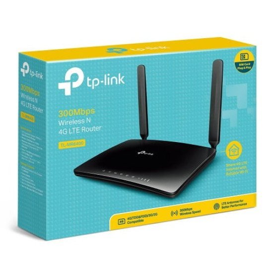 TP-Link TL-MR6400 300Mbps Wireless With SIM Card Slot N 4G LTE Router