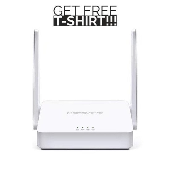 Mercusys MW302R 300mbps 2 Antenna Multi-Mode Wireless N Router With Free T-Shirt